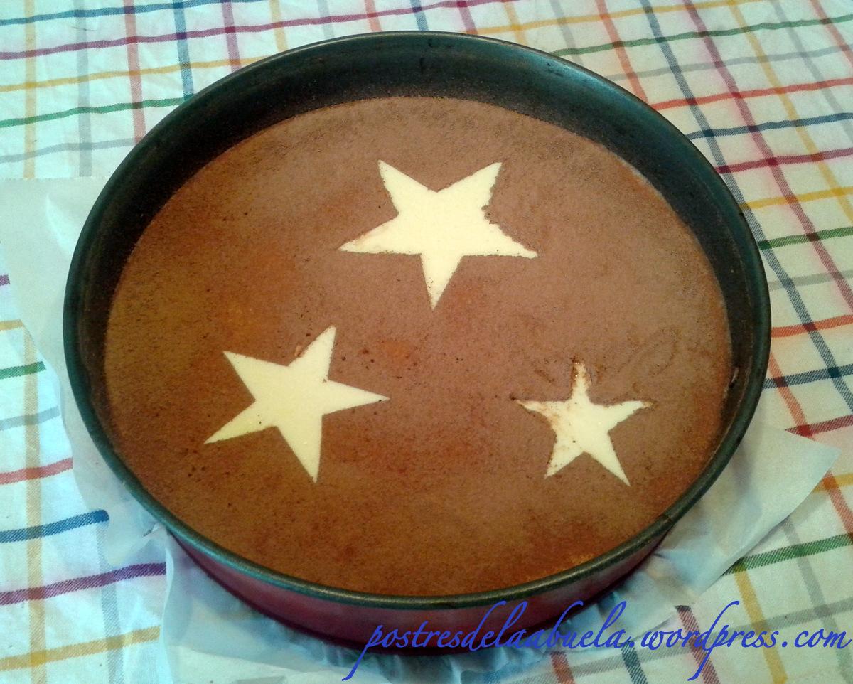 Tarta de chocolate blanco y queso