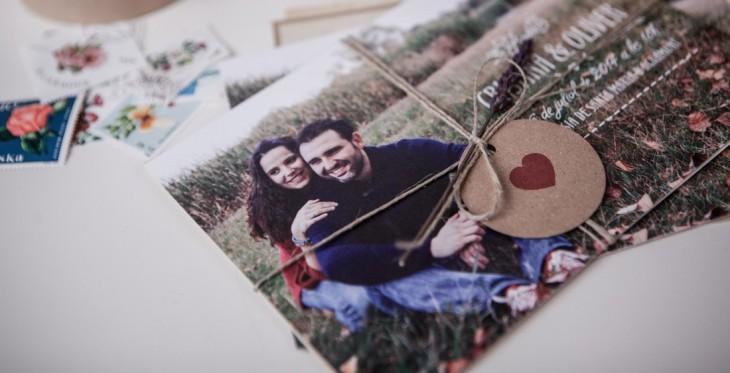 Invitaciones de boda casera