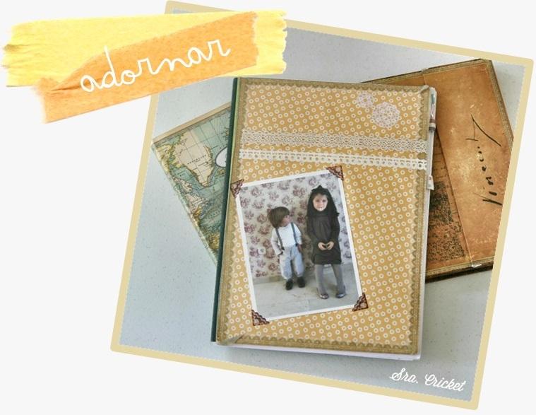 decorar cuadernos con washitape