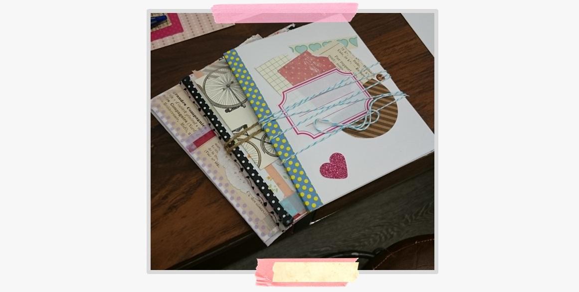 cuardenos acordeón washi tape