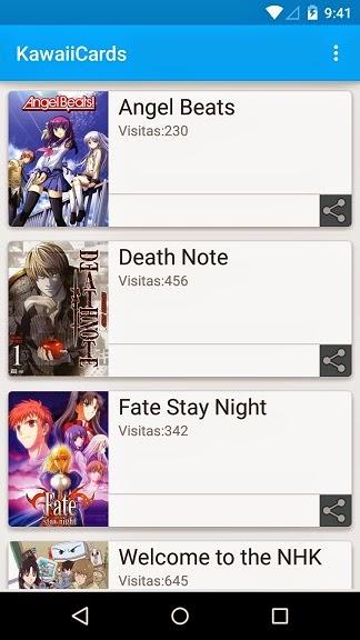 Aplicación Android con Material Design usando RecyclerView y CardView