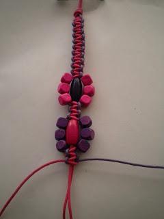 Manualidades caseras faciles pulseras macrame con flores tutorial