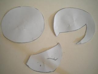 Manualidades caseras Inma moldes muñeca fieltro para broche