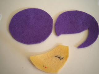 Manualidades caseras Inma moldes fieltro para muñeca