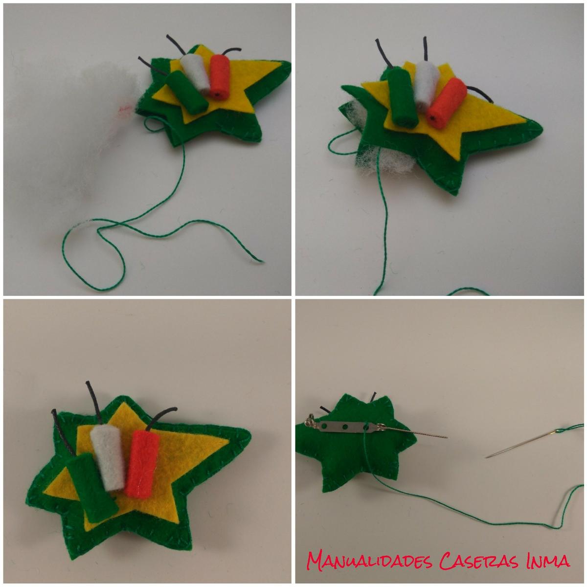 Manualidades Caseras Inma _ Como rellenar Broche fallero estallido