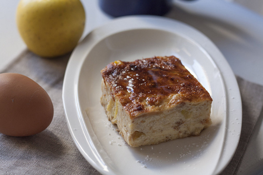 Pudin fácil de pan y manzana | Cocina