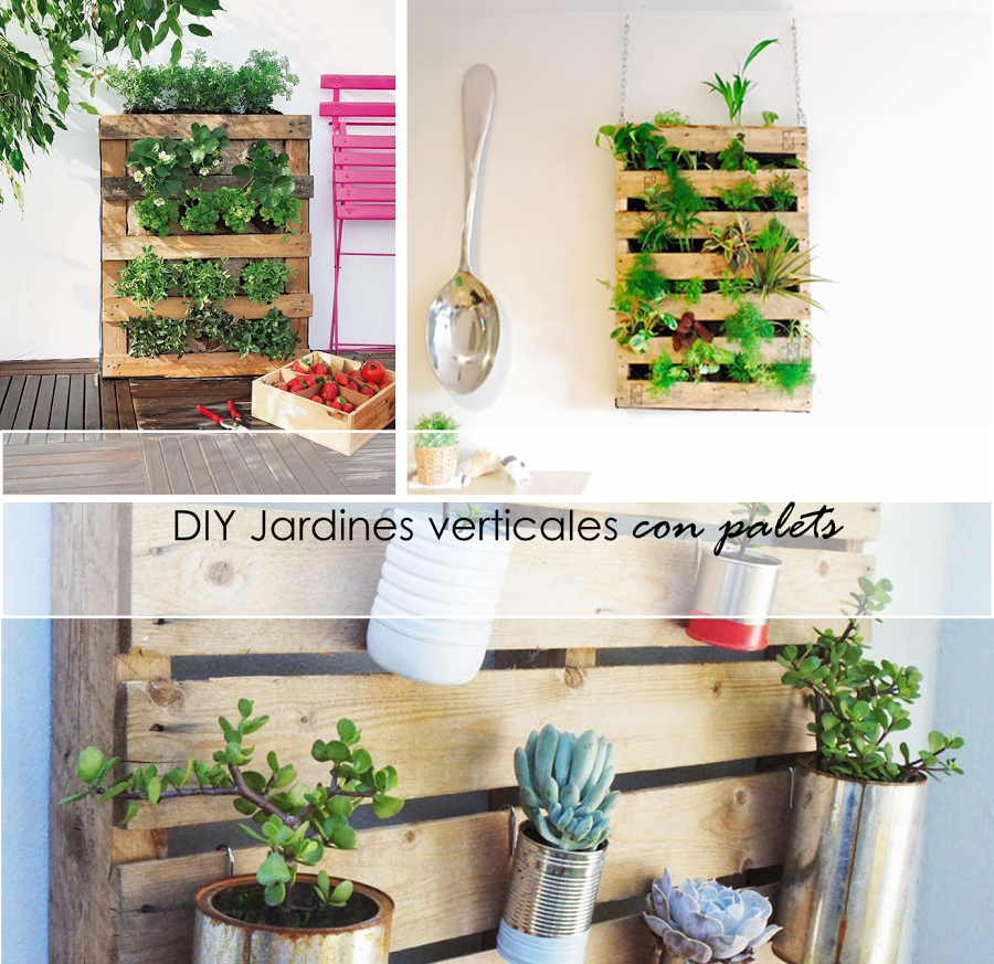 2 tutoriales para jardines verticales con palets: Instrucciones paso a