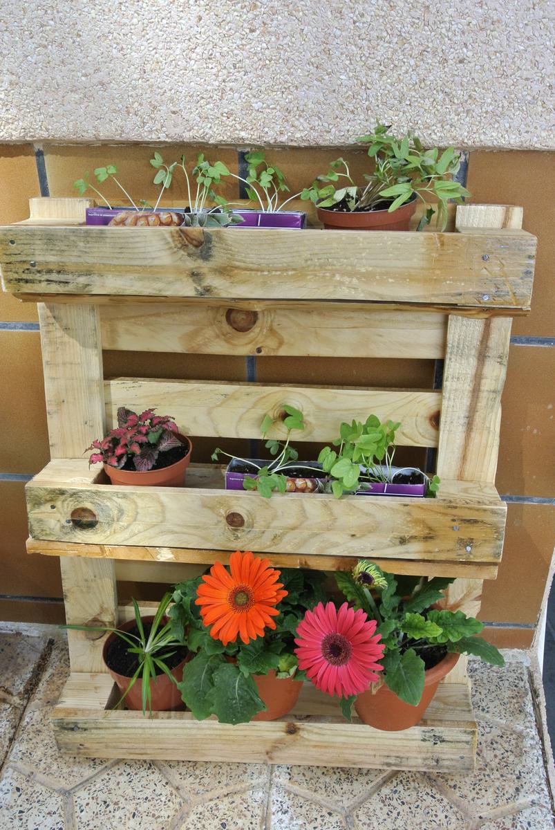 Jardinera con palet Bricolaje