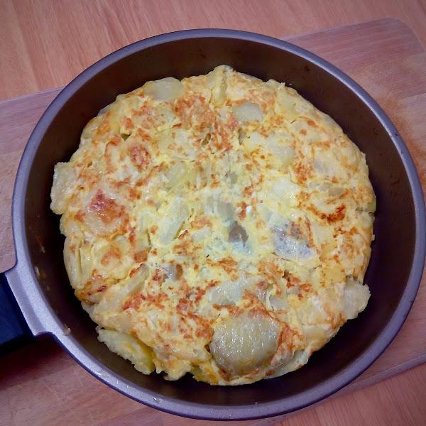 Tortilla de patatas al microondas Cocina