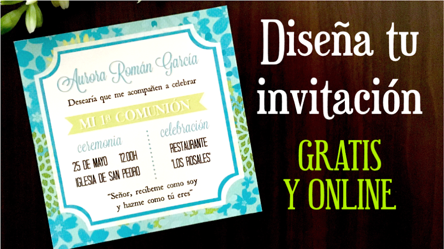 Diseño de invitación online y gratuito | Manualidades