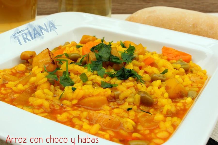 Arroz con choco y habas | Cocina