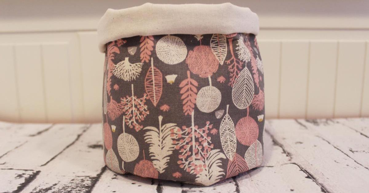 Cómo hacer cestas de tela redondas para decorar tu casa | Decoración