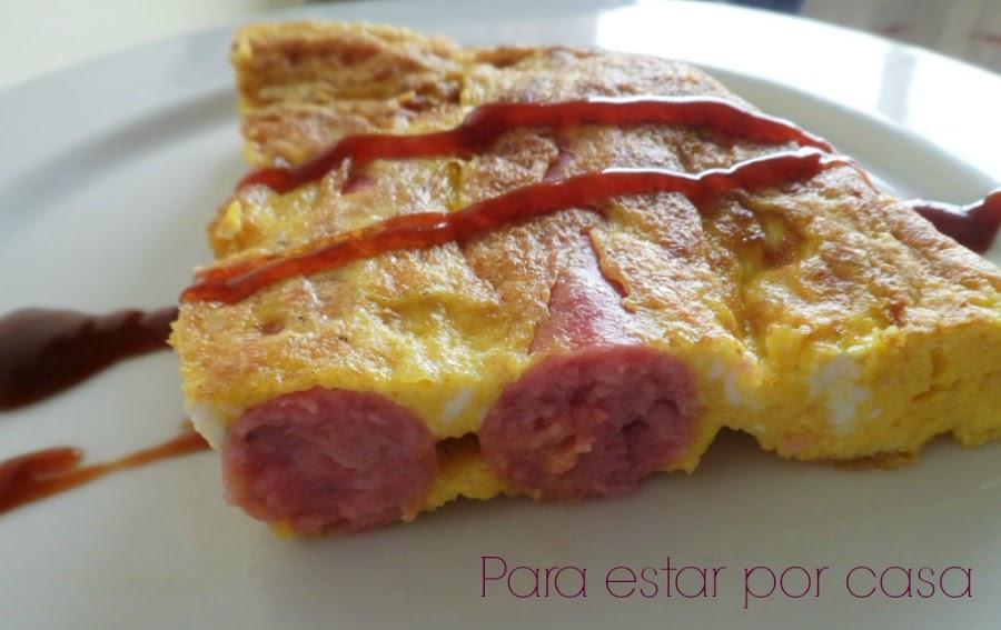 Tortilla de salchichas Cocina