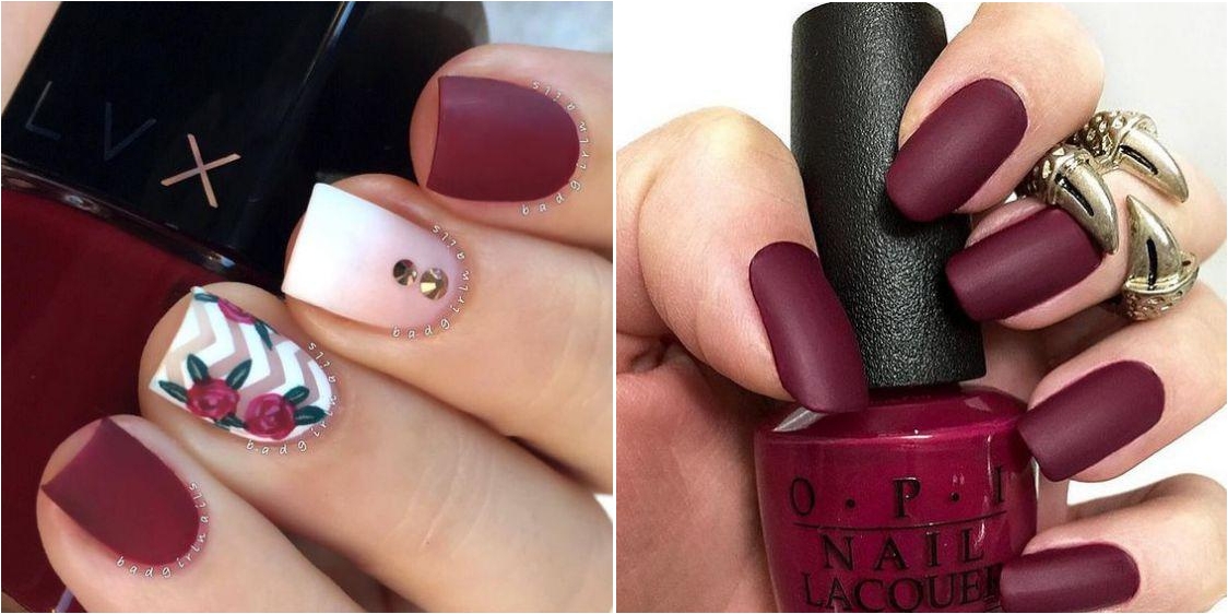 Uñas Color Vino Unas Uñas Con Un Estilo Y Color Diferente Belleza 