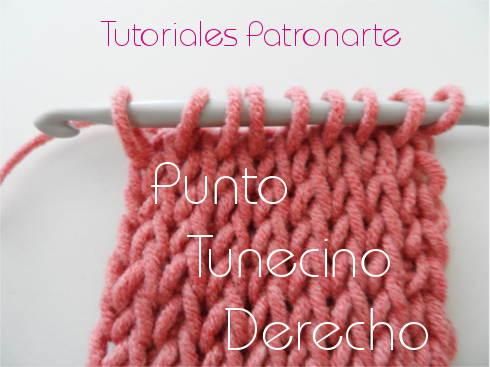 Cómo Tejer Punto Tunecino Fácil y Bonito de Crochet Tunecino Reversible -  Patronarte