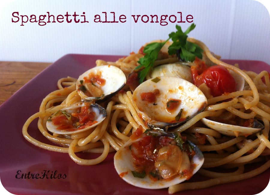 Spaghetti alle vongole (Receta de Jamie Oliver) Cocina