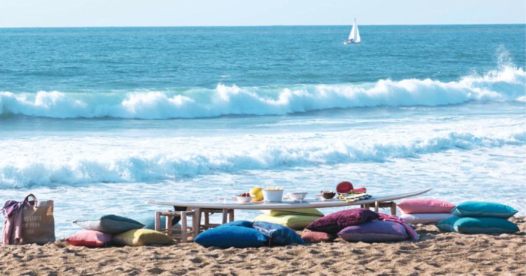 Decorar con tablas de surf, genial idea para apartamentos de playa