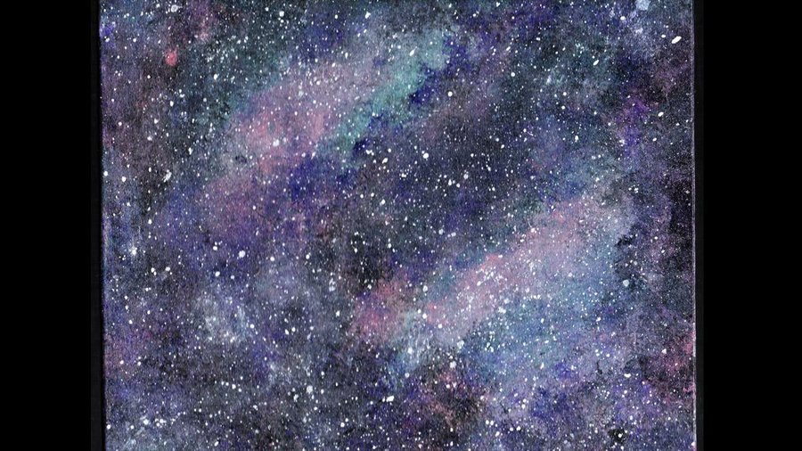 Pintar una galaxia: paso a paso | Manualidades