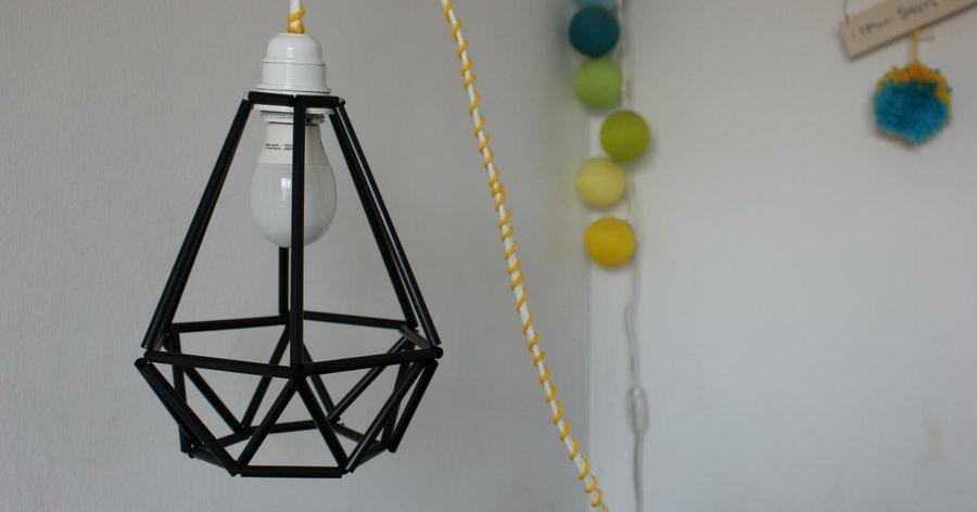 Lámpara casera: tutorial paso a paso | Manualidades