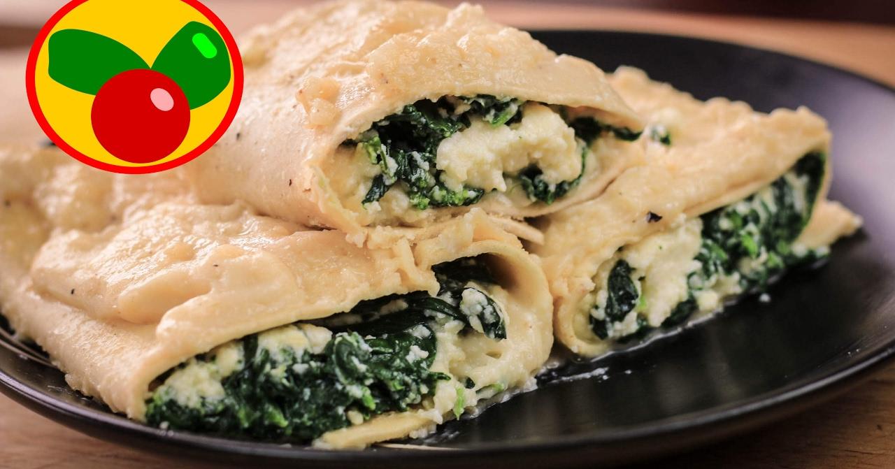 Canelones rellenos de espinacas y ricota... ¡En 3 minutos! | Cocina