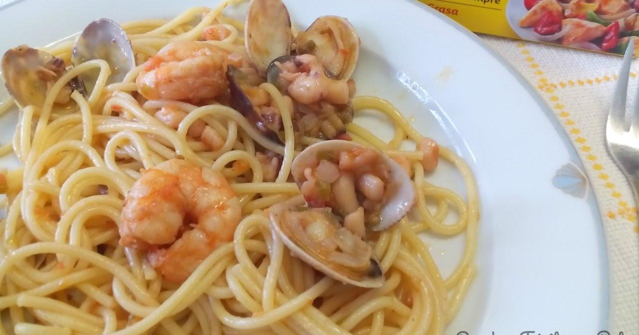 Espaguetis Con Mariscos Paso A Paso Cocina