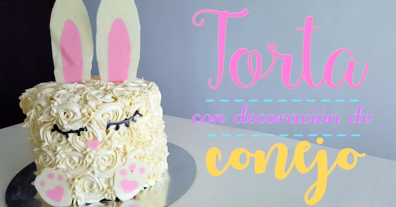 Torta con decoración de conejo | Cocina