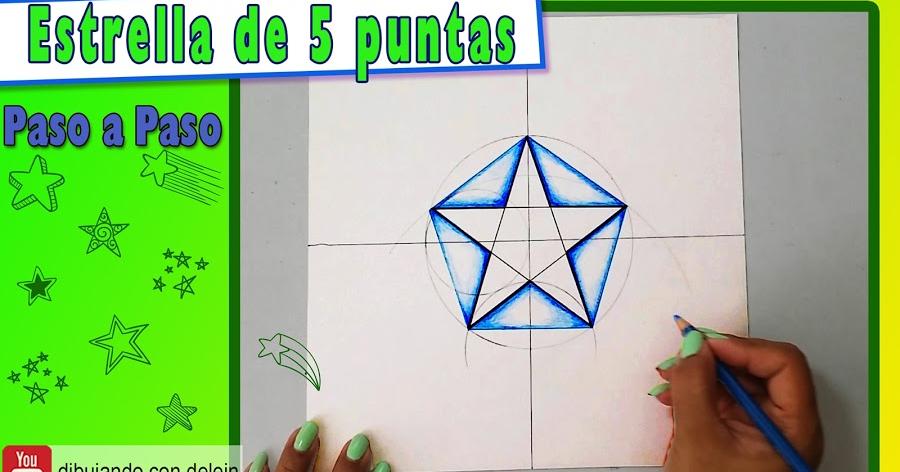 Cómo dibujar una estrella de 5 puntas usando un pentágono como base