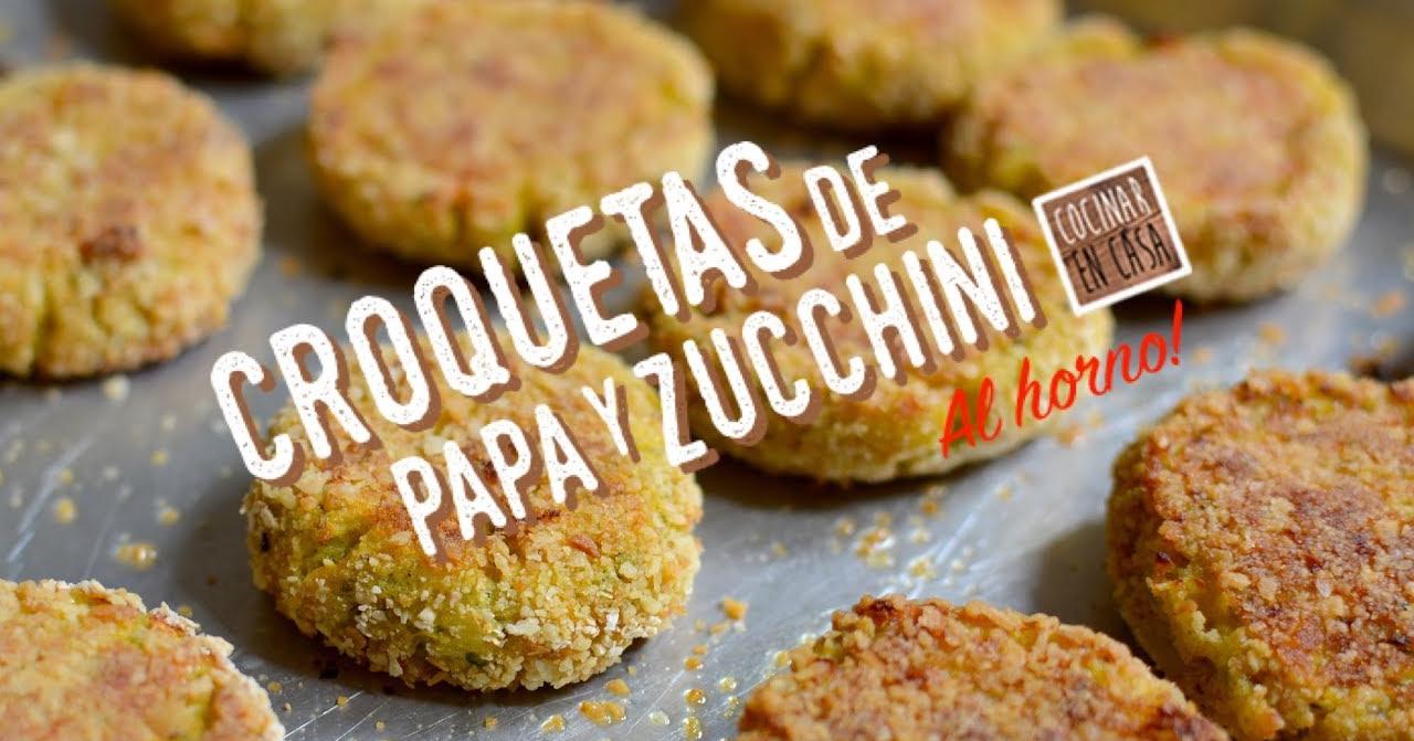 Croquetas de Papa y Zucchini Croquetas al Horno Cocina