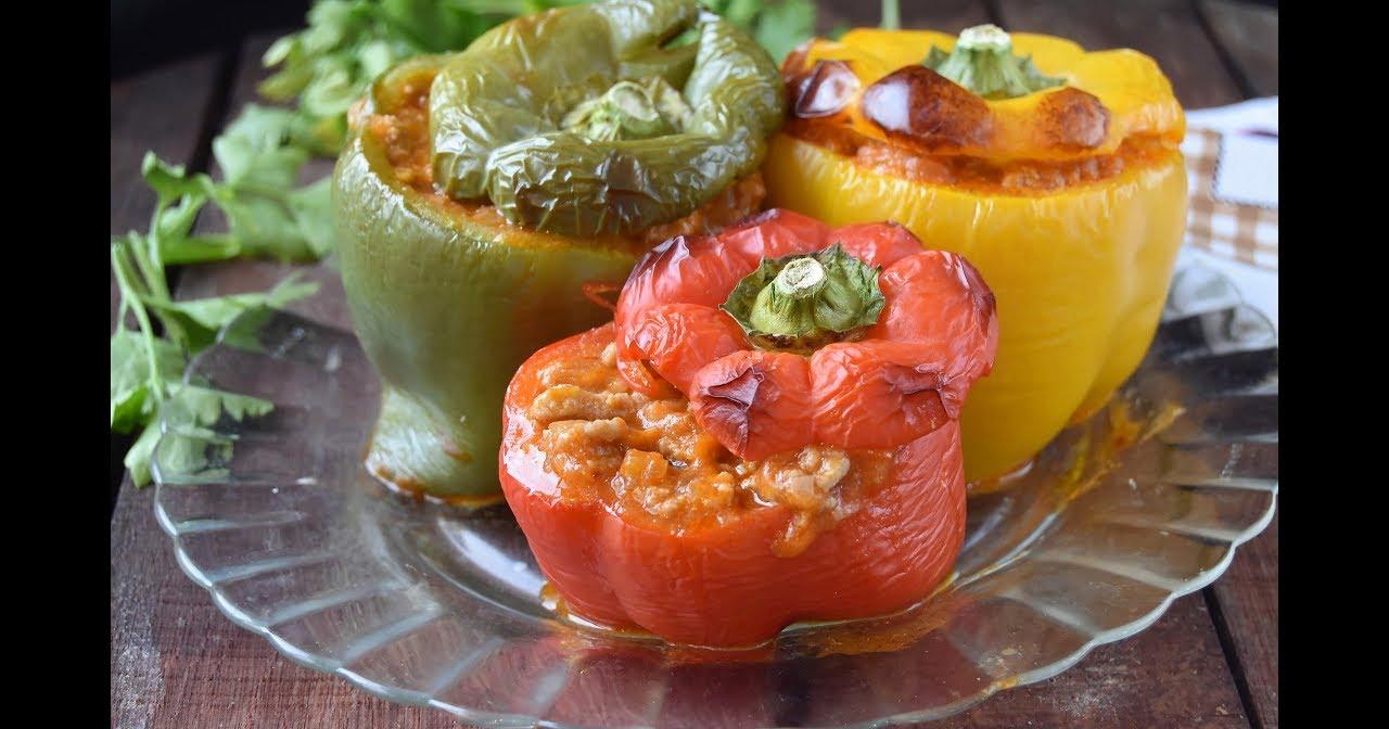 Pimientos Asados Rellenos De Carne Muy Fáciles | Cocina