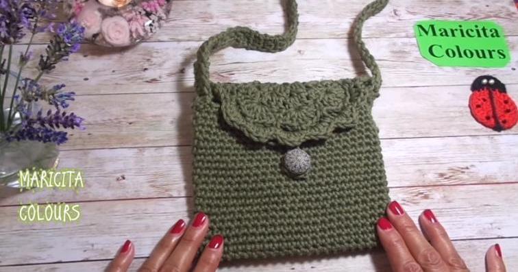 Cómo hacer un bolso de niña a crochet | Manualidades