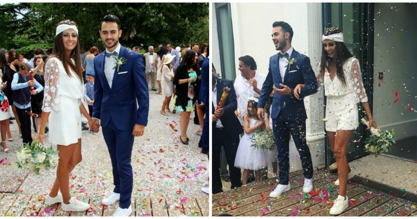 Esta novia se casó en short y tenis blancos y no pudo verse más  espectacular | Bodas