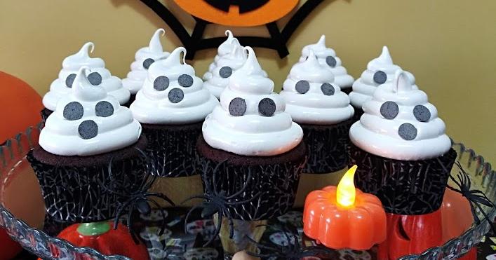 Cupcakes Fantasmas Para Halloween Cocina 1644