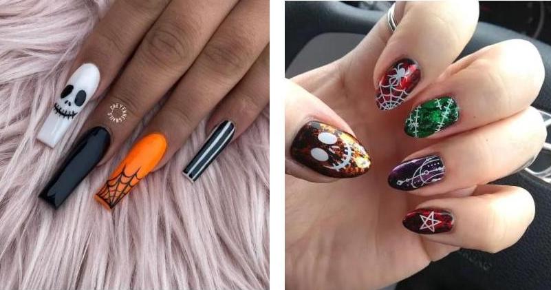 21 ideas de arte de uñas de Halloween 2021: diseños de uñas espeluznantes  de Halloween | Belleza