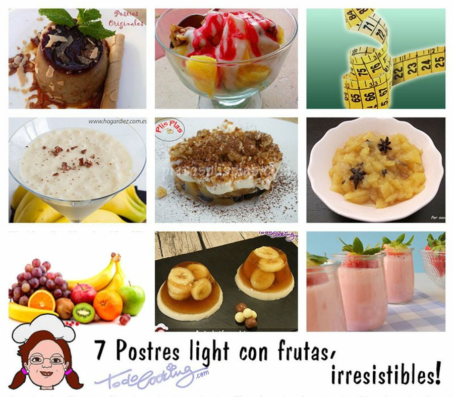 7 postres light con frutas irresistibles! | Cocina