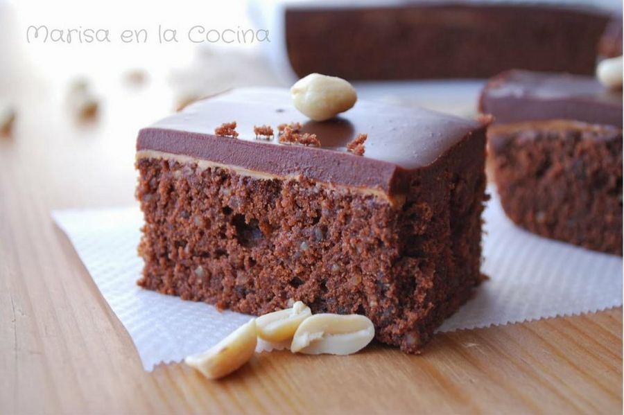  Brownie con cacachuetes