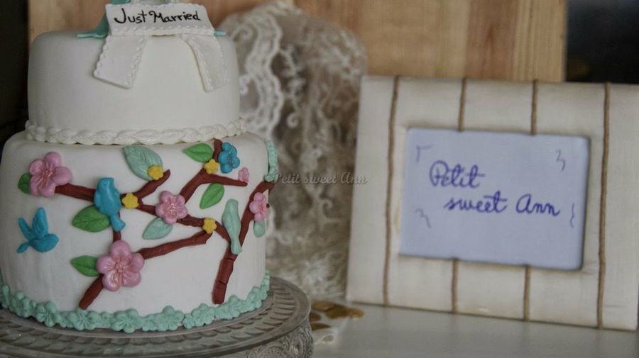  Tarta de boda con fondant