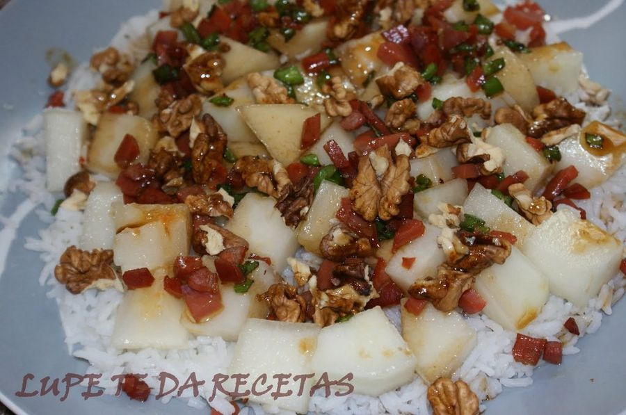  Ensalada de arroz y melón