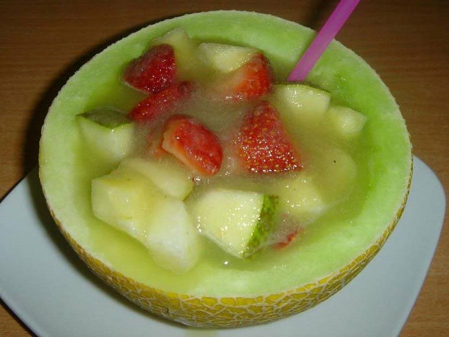 Postre con melón