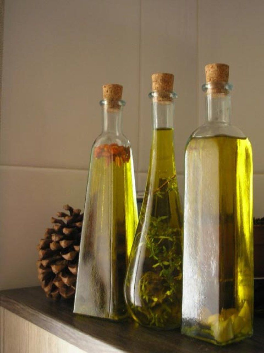 botellas de aceite