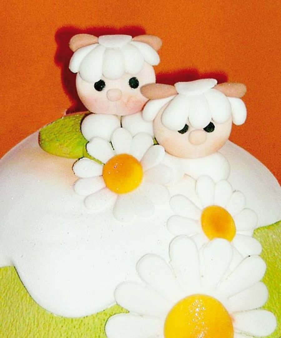 tarta con ovejas