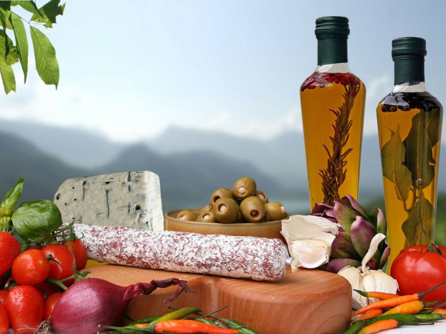 Bodegón de alimentos