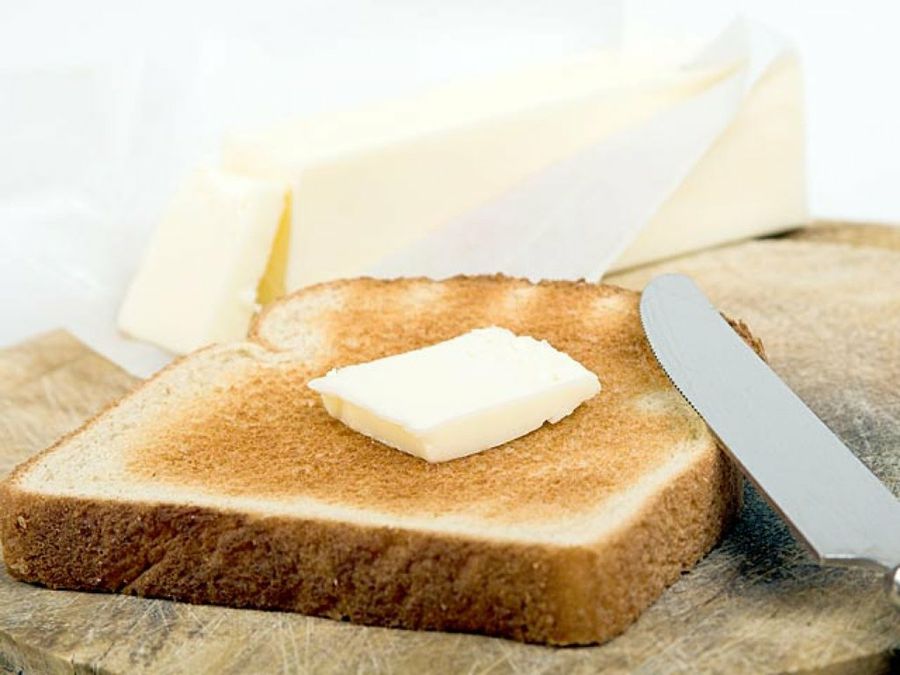 tostada con mantequilla