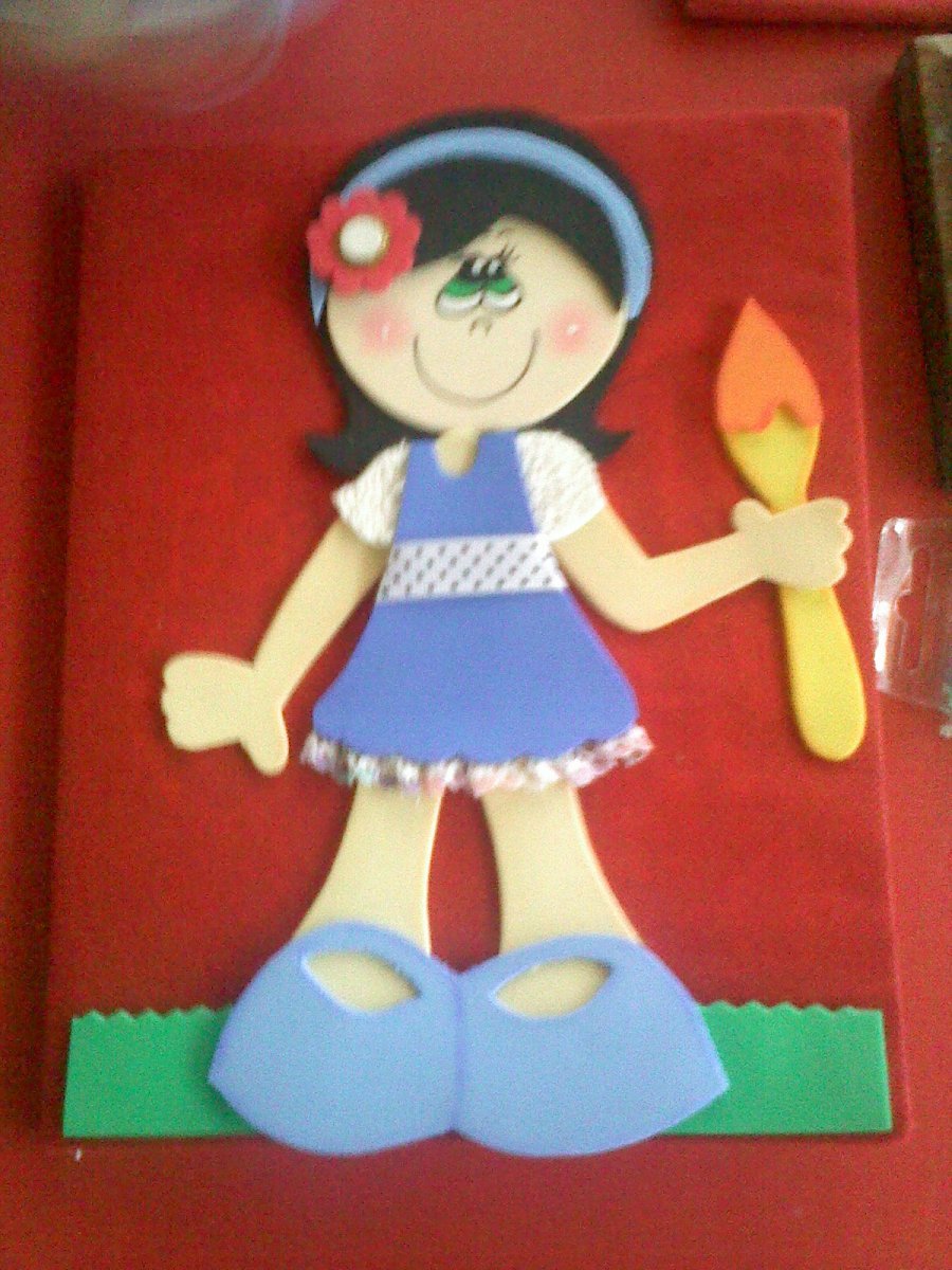 Fofuchas planas en sales goma eva