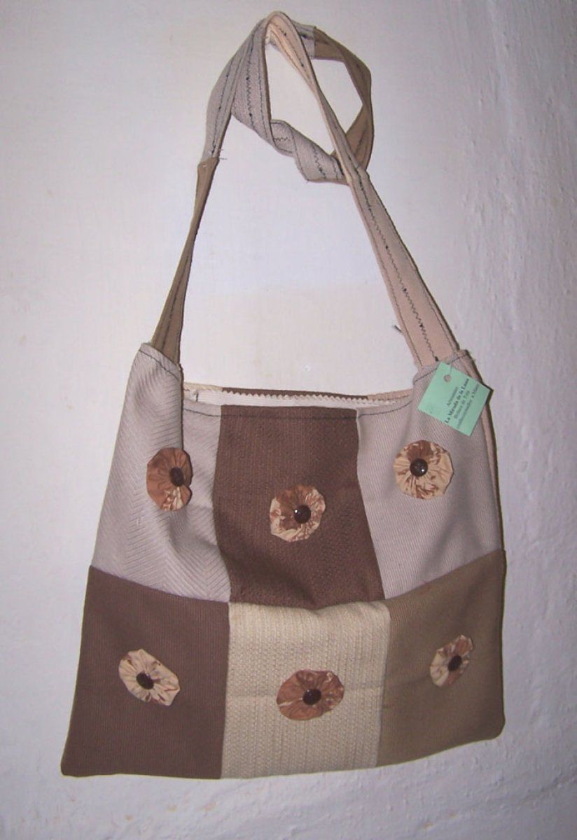 Bolsas hechas con retazos de tela clearance