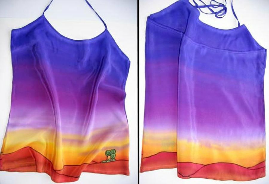 camiseta dibujo amanecer