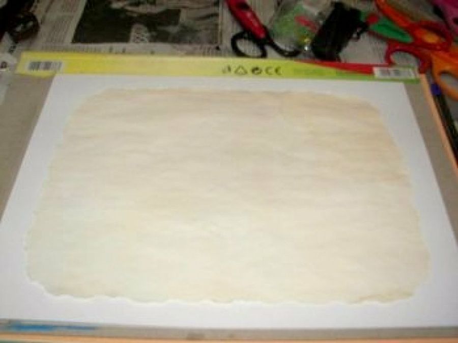 papel teñido con té