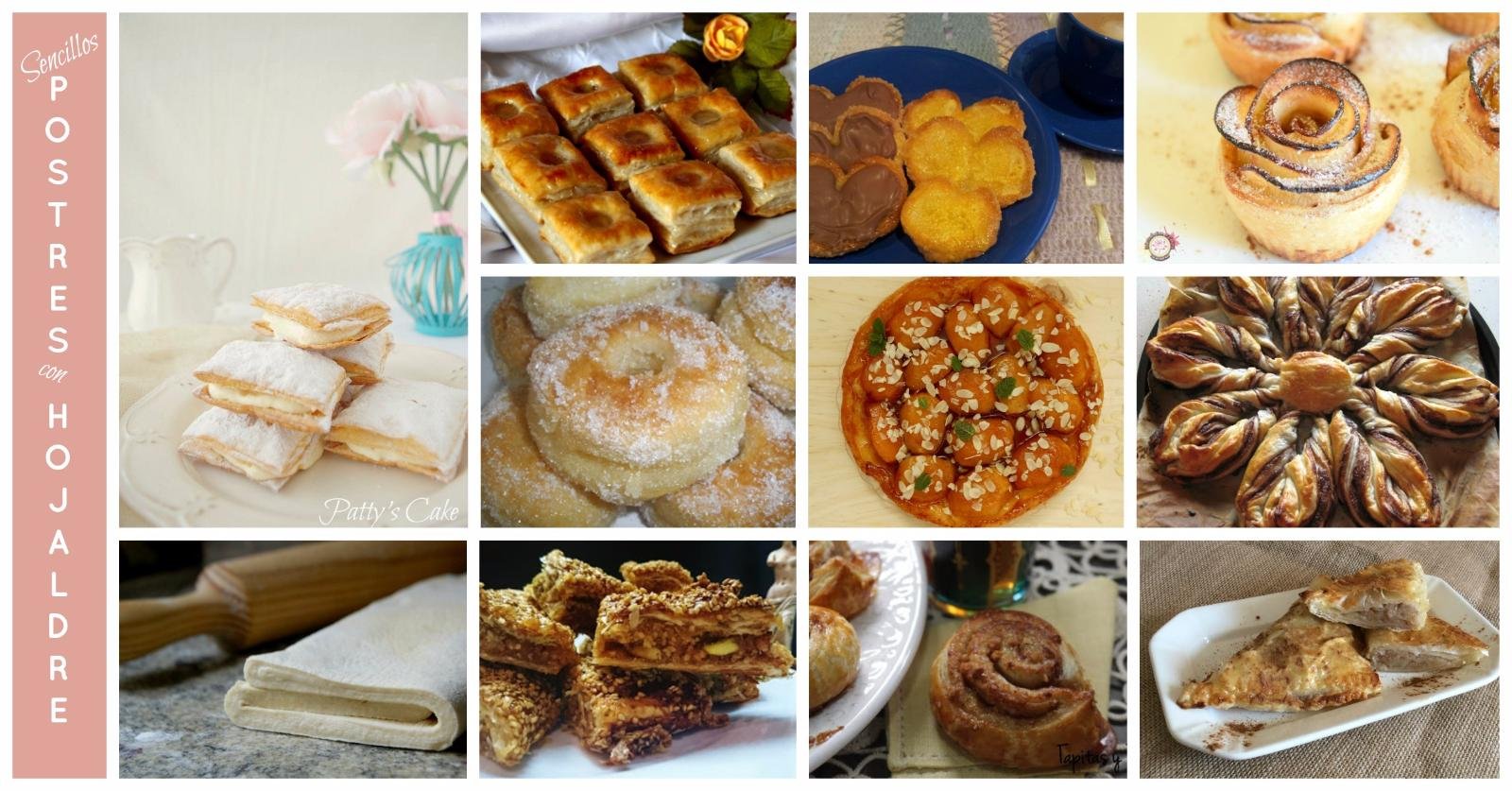 10 postres sencillos con hojaldre y la receta básica para hacerlos