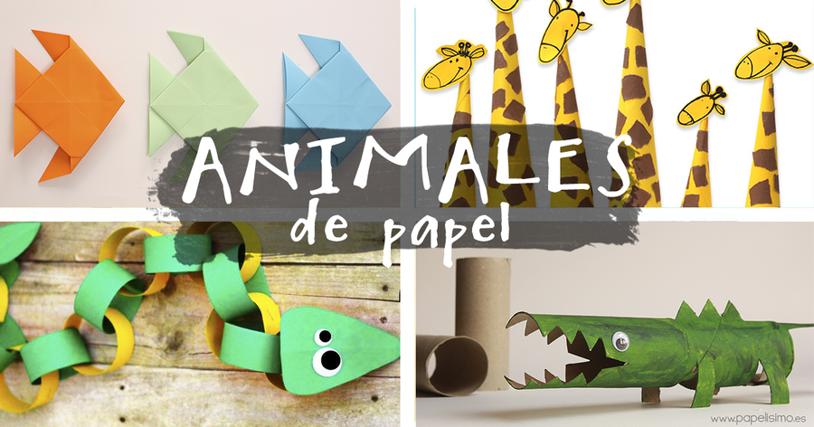 Animales con papel y cartón | Manualidades