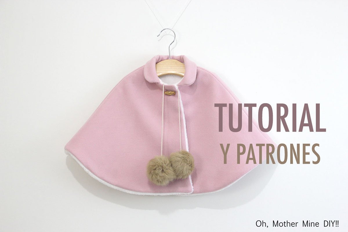 DIY Patrones gratis de abrigo tipo capa para niña