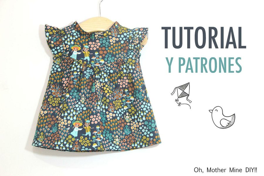 Digital Aumentar reemplazar DIY Cómo hacer vestido para niñas (patrones gratis incluidos) | Manualidades